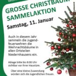 Weihnachtsbäume große Sammelaktion